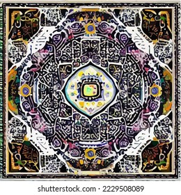 Islamic Background, Islamic Culture Patterns Illustration Vector Cartoon Drawing