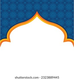 Islamic Background with Decorative Ornament Frame border