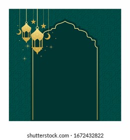 Islamic Background design for Ramadan Kareem Vector Template