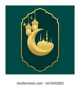 Islamic Background design for Ramadan Kareem Vector Template