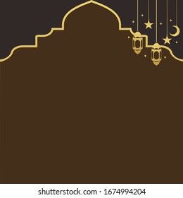 Islamic Background design for Ramadan Kareem Vector Illustration