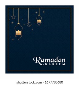 Islamisches Hintergrunddesign für Ramadan Kareem Vektorillustration Vorlage