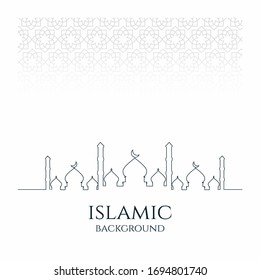 Diseño de fondo islámico para Ramadan Kareem