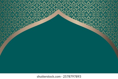 Islamic Background Design for Ramadan Kareem, Islamic Holidays, Eid Al-Fitr and Adha. With free space for text