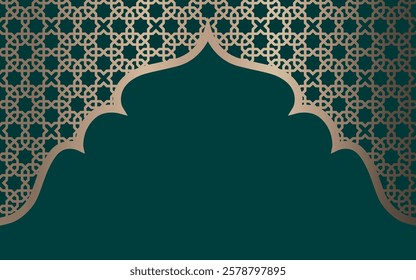 Islamic Background Design for Ramadan Kareem, Islamic Holidays, Eid Al-Fitr and Adha. With free space for text