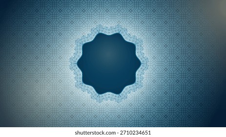 Islamic background design with simple floral mandala and islamic pattern. islamic background template for islamic holiday celebration campaign