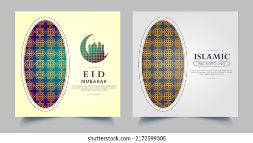 Islamic background design and social media template