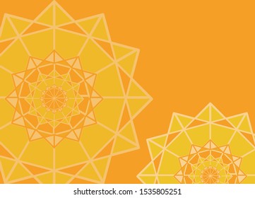 Islamic background design template vector