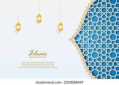 Islamic background design vector illustration, Greetings card 