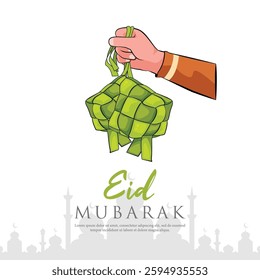 Islamic background. Eid Mubarak illustration design