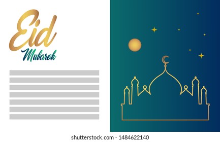Islamic background with green for templates and decorations