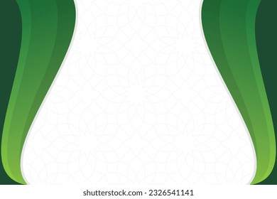 Ilustraciones de fondo islámico con verde y blanco