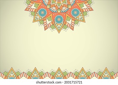 fondo islámico con elemento mandala