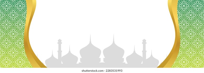 Islamic background, with mandala ornament and mosque silhouette. vector template for banners, greeting cards for Islamic holidays, eid al fitr, ramadhan, eid al adha