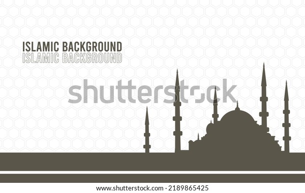 islamic background with murky green color, perfect for office, banner, landing page, background, mosque, wallpaper and more