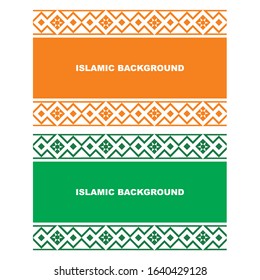 islamic background ornament vector for banner design, poster happy eid islamic new year