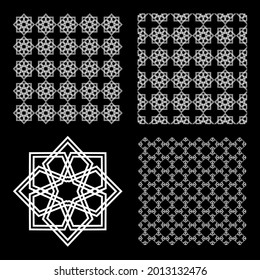 Islamic background ornaments can make cutting and others