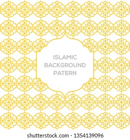 Islamic Background Patern and Frame Decoration