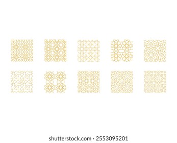 Islamic Background Pattern Element Set 