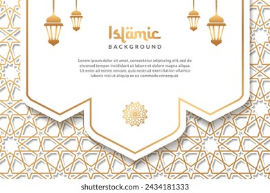 Fondo islámico ramadán kareem, color negro eid mubarak plantilla vector diseño
