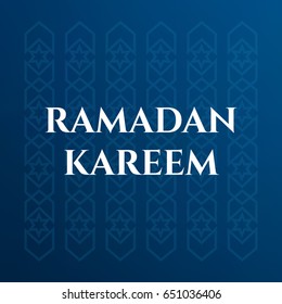 Islamic background. Ramadan Kareem card
