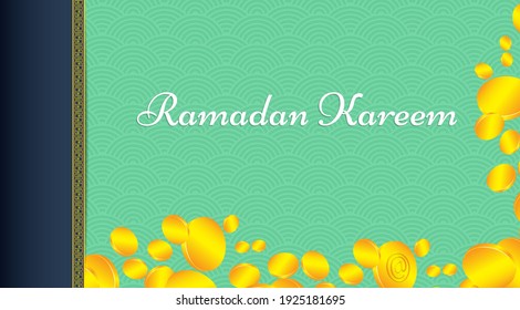 islamic background ramadan kareem and eid mubarrak vector illustration with new pattern