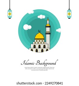 islamic background, Ramadan kareem ilustrasi islam