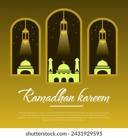 islamic background, Ramadan kareem ilustrasi islam for social media