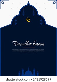 Islamischer Hintergrund, Ramadan kareem ilustrasi Islam für soziale Medien