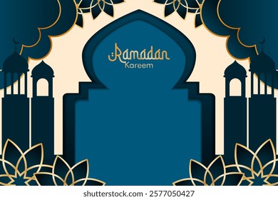 Islamic background with Ramadan theme, good for use on websites, banners, etc.