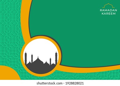 Islamic Background, Ramadan Vector in a Modern and Elegant Design Style With Blank Space for Text