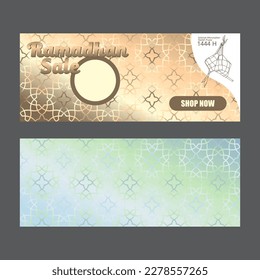 Vensión islámica de fondo ramadán, patrón islámico, adecuado para ser utilizado como plantillas de afiches de venta de publicidad, publicidad, impresión.