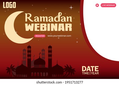 Islamic Background for Social media post template, business webinar, marketing webinar, Education, Online Class program, Etc