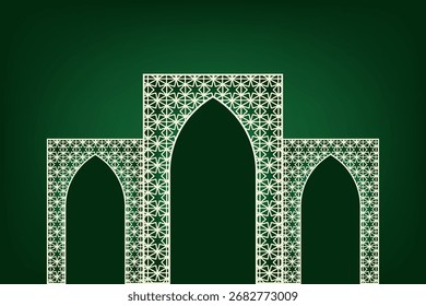 Islamic background with Starry Geometric Ornamentation.