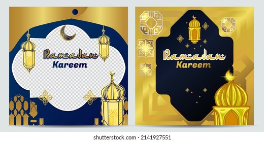 Islamic background suitable for Ramadan Kareem moments Premium Vector