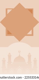 islamic background, Template for social media, dark background islamic template