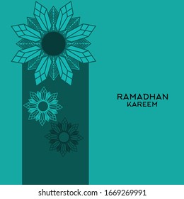 Islamic background with text ramadhan kareem 