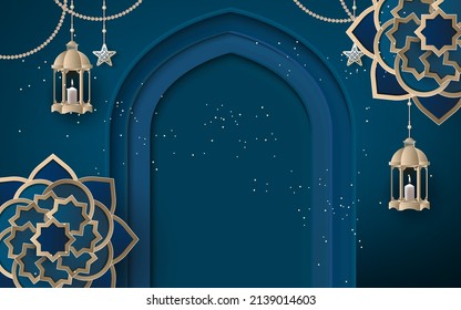 islamic background with traditional ornament. vector illustration