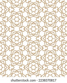 Islamischer Hintergrund mit traditionellem arabischen Stil. Nahtloses Muster für Karte, Hintergrund, Stoff oder abstraktes Design. Muslimische Ornamente.