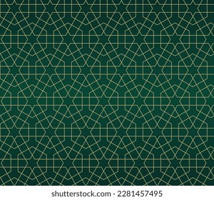 Islamic background with traditional style arabic. Seamless pattern for card, background, fabric or abstract design. Muslim ornament.
