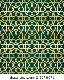 Islamic background with traditional style arabic. Seamless pattern for card, background, fabric or abstract design. Muslim ornament.
