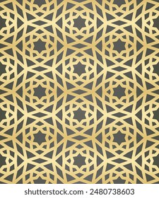 Islamic background with traditional style arabic. Seamless pattern for card, background, fabric or abstract design. Muslim ornament.