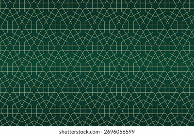 Islamischer Hintergrund mit traditionellem arabischem Stil. Nahtloses Muster für Karte, Hintergrund, Stoff oder abstraktes Design. Muslimische Ornamente.
