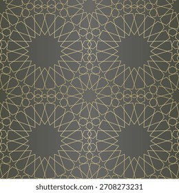 Fondo islámico con estilo árabe tradicional. Modelo inconsútil para la tarjeta, el fondo, la tela o el diseño abstracto. Adorno musulmán.