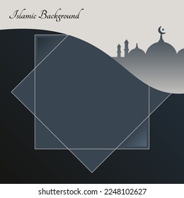 islamic background, Vector design template