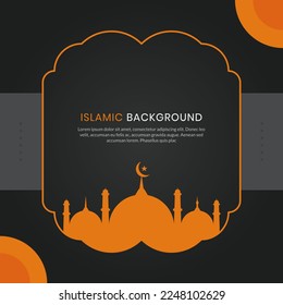 islamic background, Vector design template