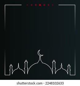 islamic background, Vector design template