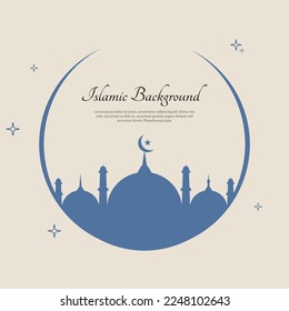 islamic background, Vector design template