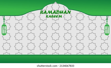 Islamic background, welcome the month of Ramadan 