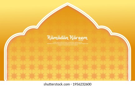 Islamic background in yellow, perfect for Islamic themed backgrounds